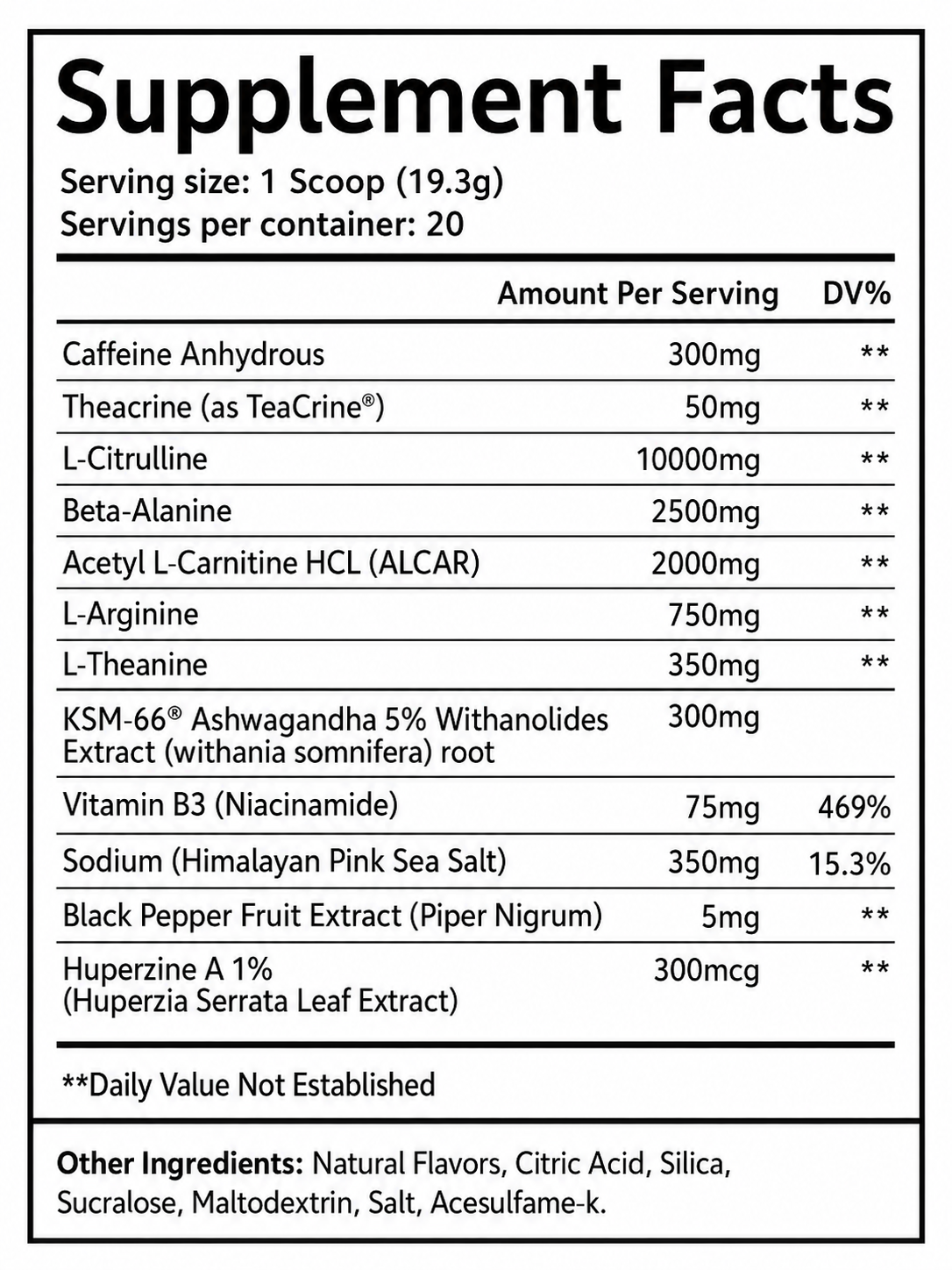 Troponin Supplements - WTF (Pre-Workout)215