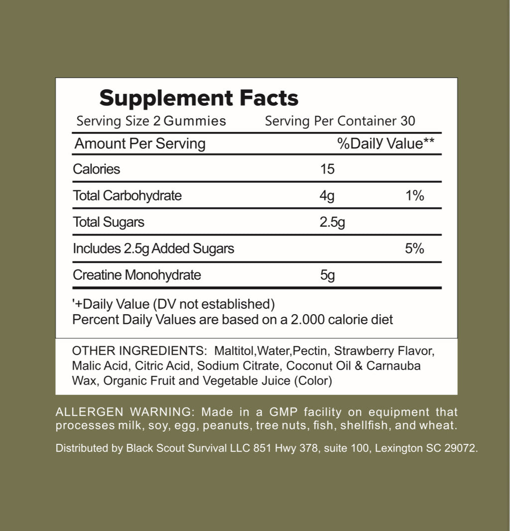 Black Scout Survival - Rearm (Creatine Gummies)