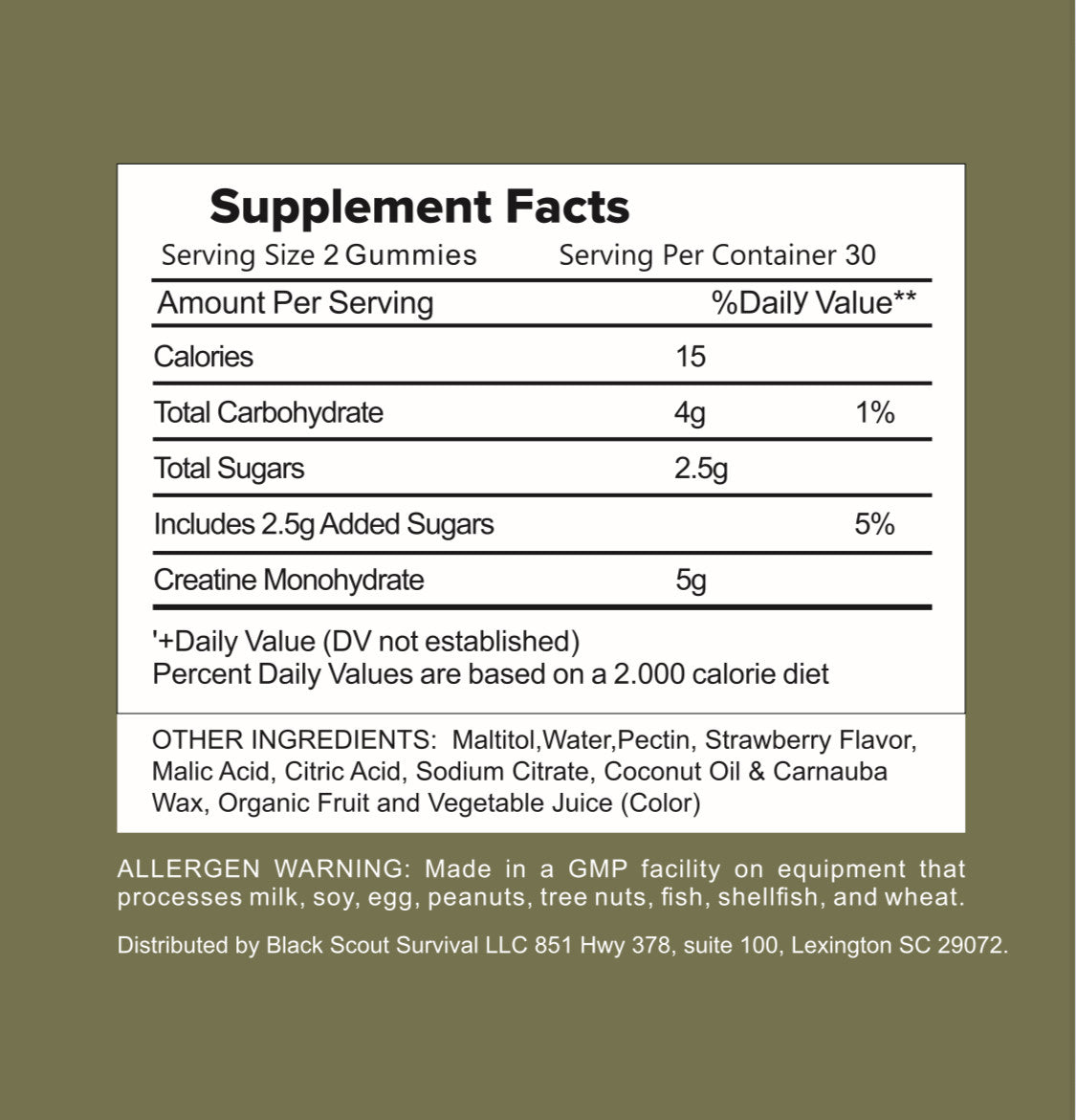 Black Scout Survival - Rearm (Creatine Gummies)