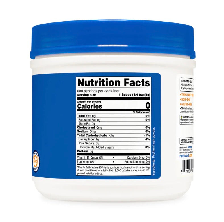 Nutricost - Psyllium Husk Powder