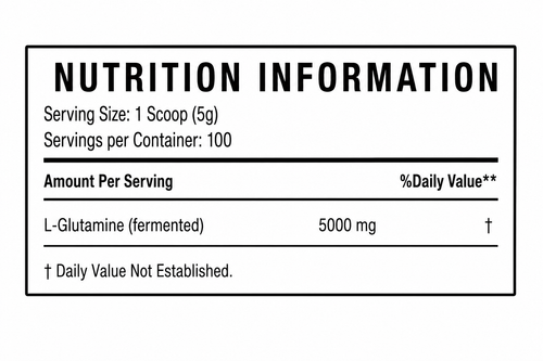 Alpha Nutrition Labs L-Glutamine - 500g