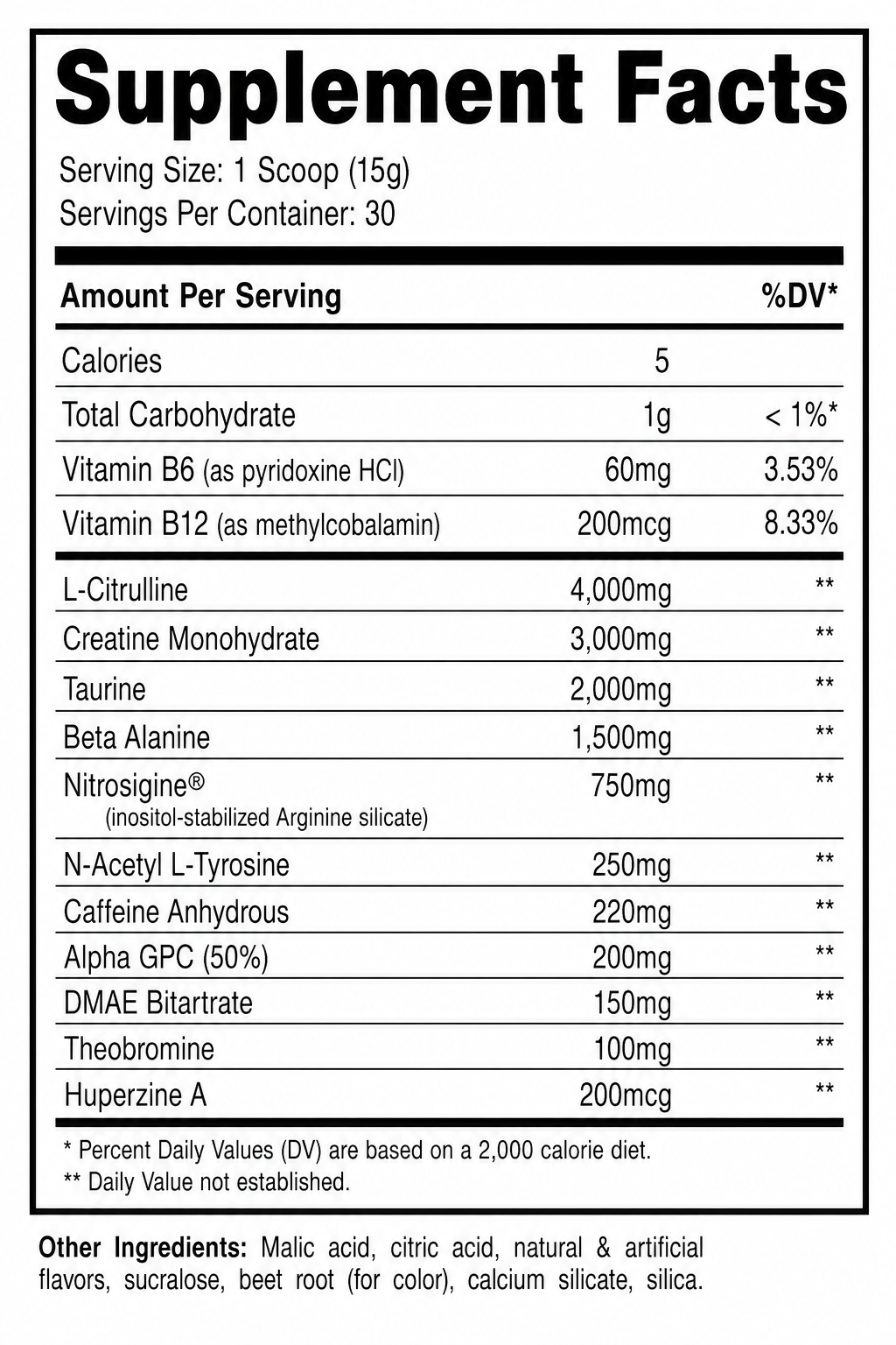 Nutricost - Pre-C