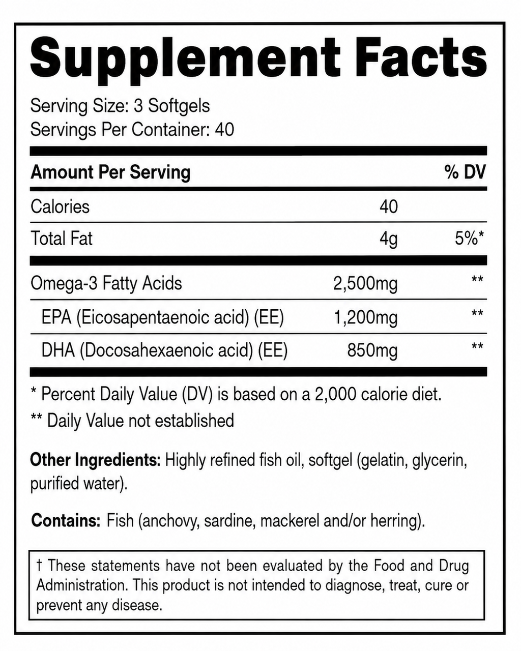 Nutricost - Omega 3