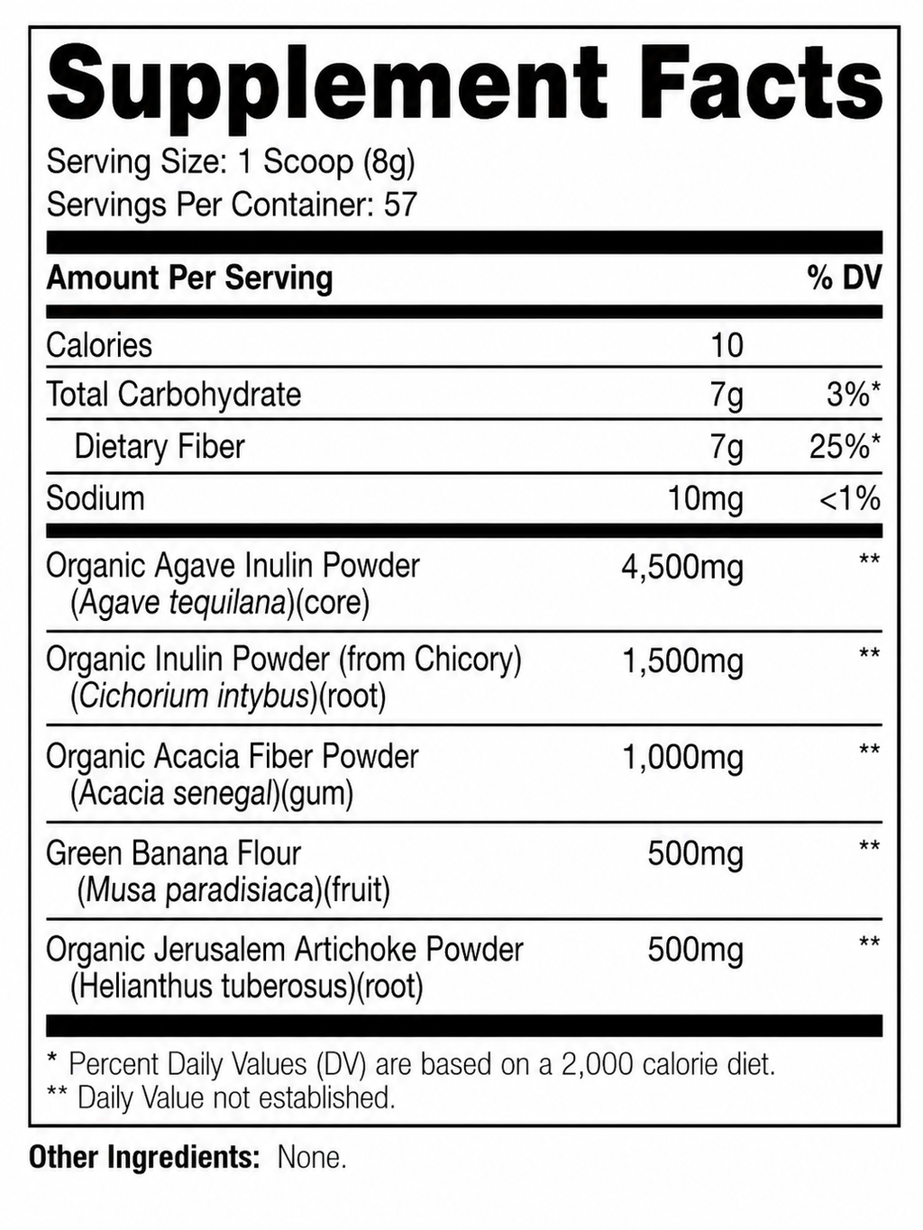 Nutricost - Prebiotic Powder