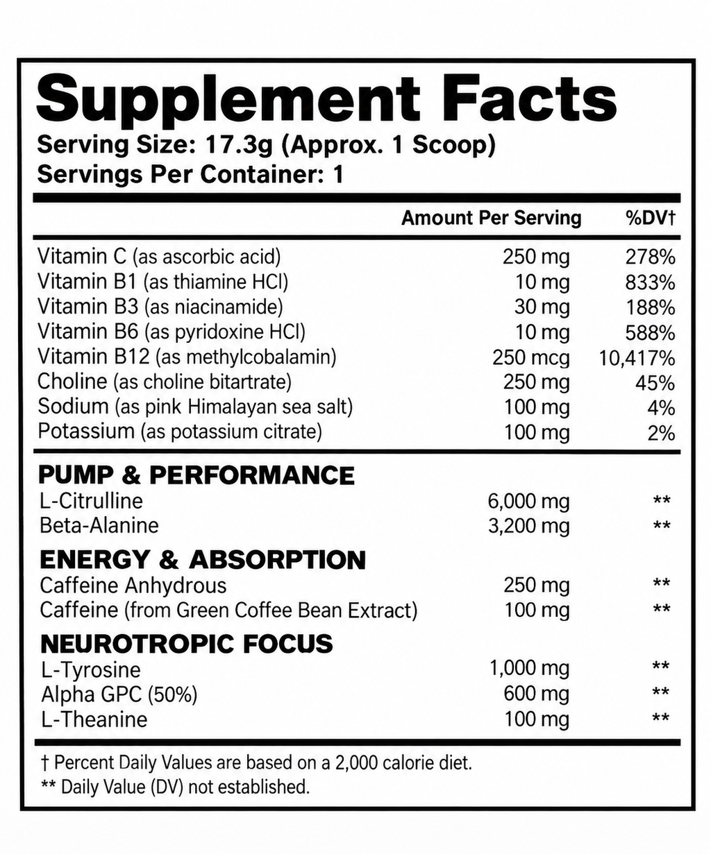 Ricochet Ballistic Pre-Workout Sample Pack – Single Serving